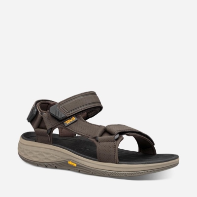 Teva Strata Universal Men's Coffee Sandals CA92978 Canada Clearance